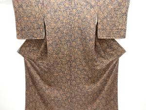 未使用品　花更紗模様小紋着物